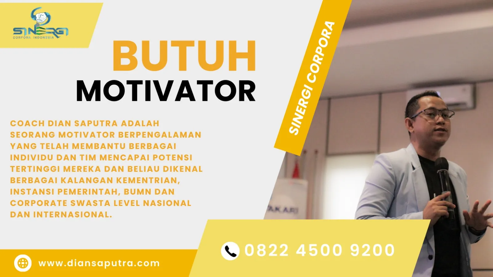 Trainer Service Excellence Lampung, Terpercaya & Solutif, Dian Saputra