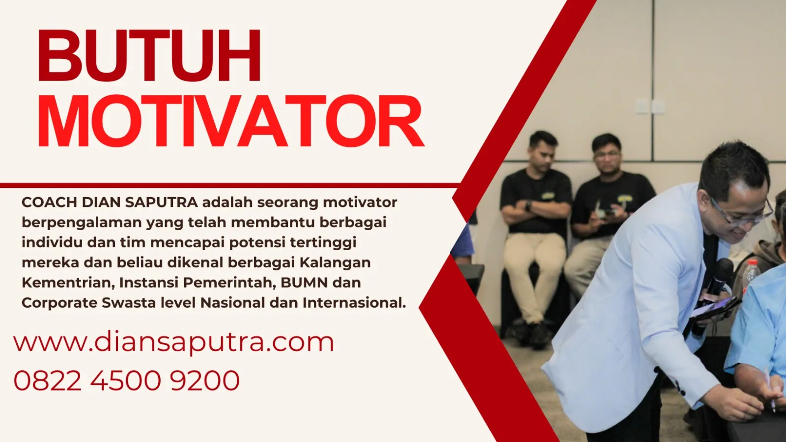 Trainer Service Excellence Lamongan, Terpercaya & Solutif, Dian Saputra