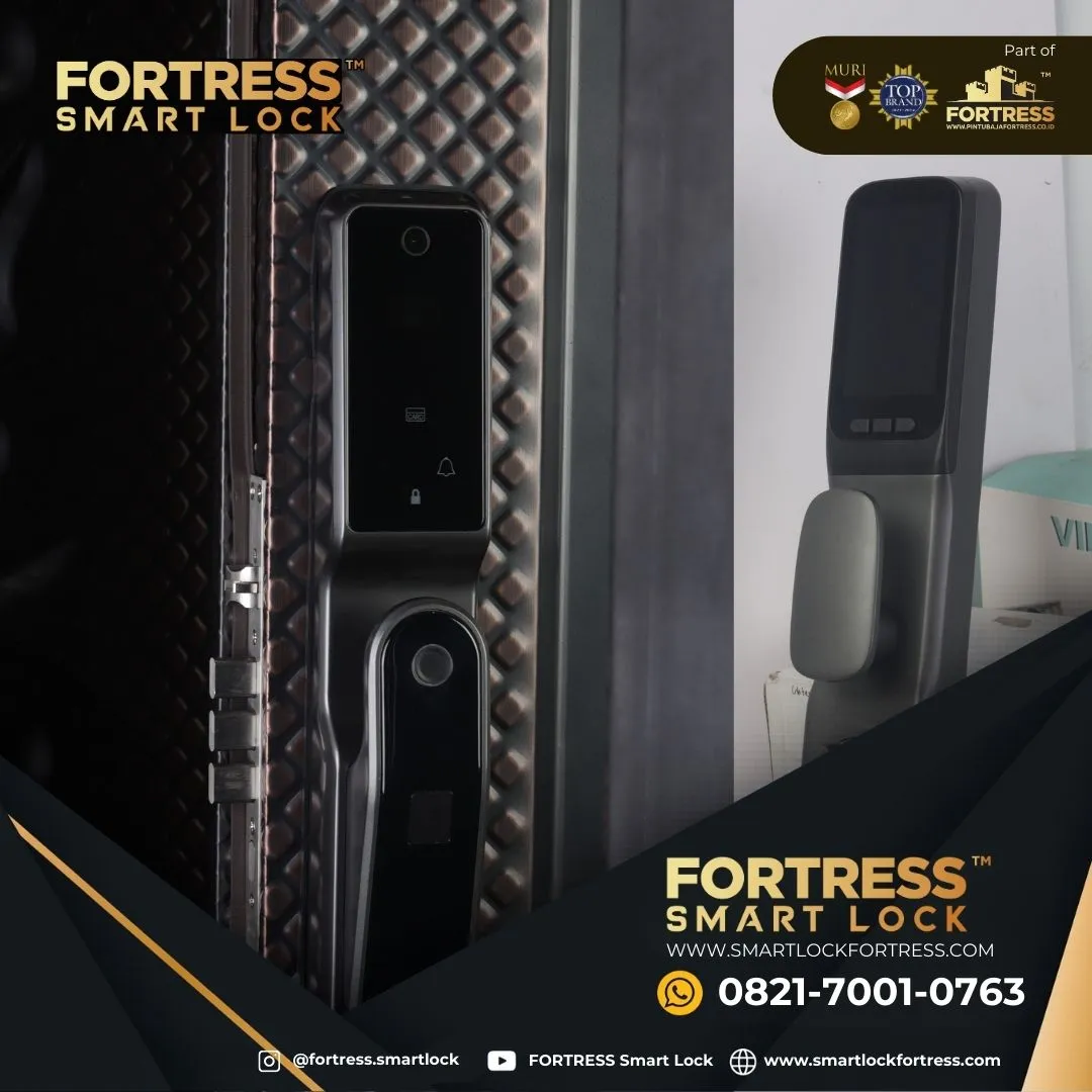 (FORTRESS) Smart Lock 3D Face Recognition Fingerprint Lock With Keypad Di Sanggau