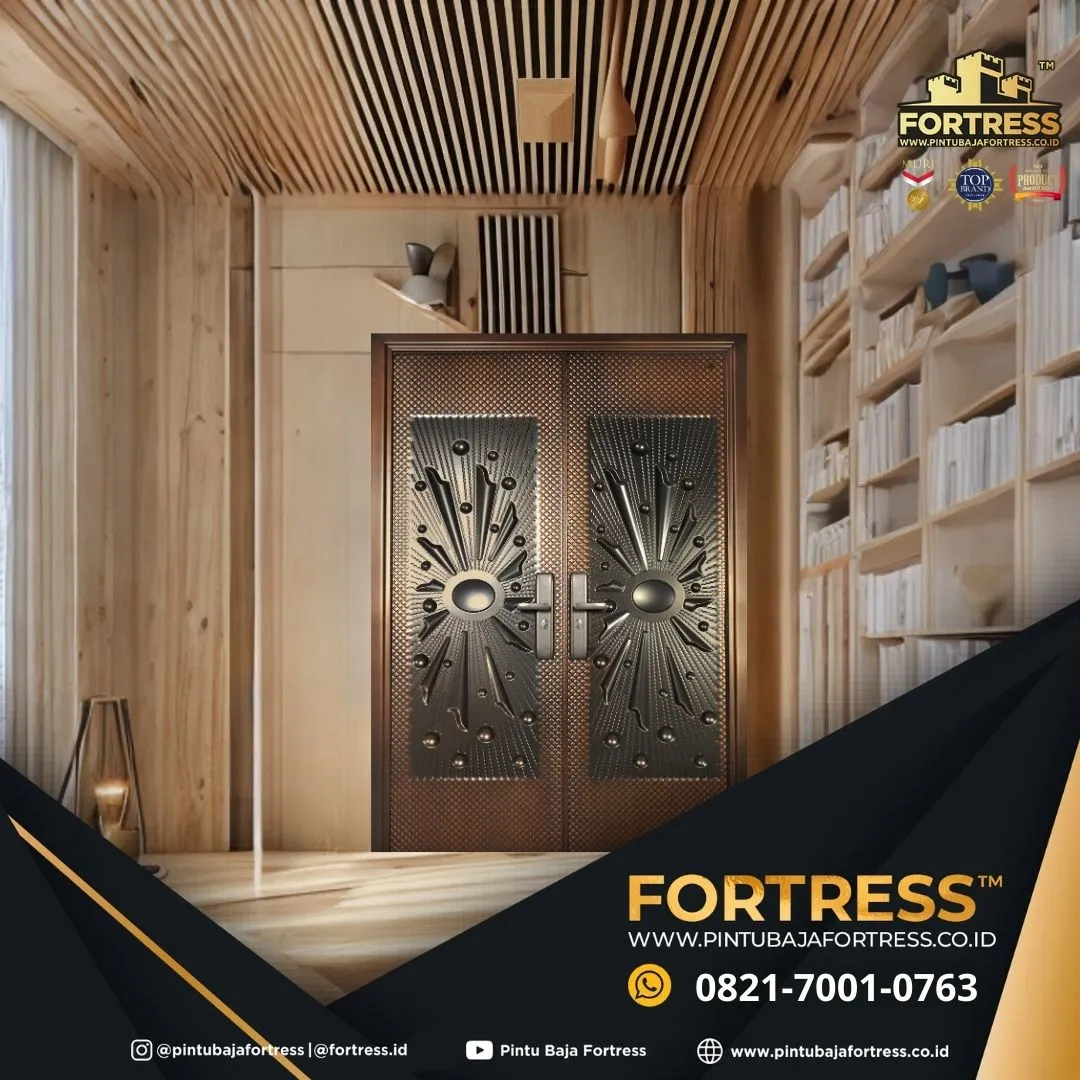 MODERN..!! WA 0821 7001 0763 (FORTRESS) Pintu Rumah Motif Kayu Minimalis Kupu Tarung Di Melawi