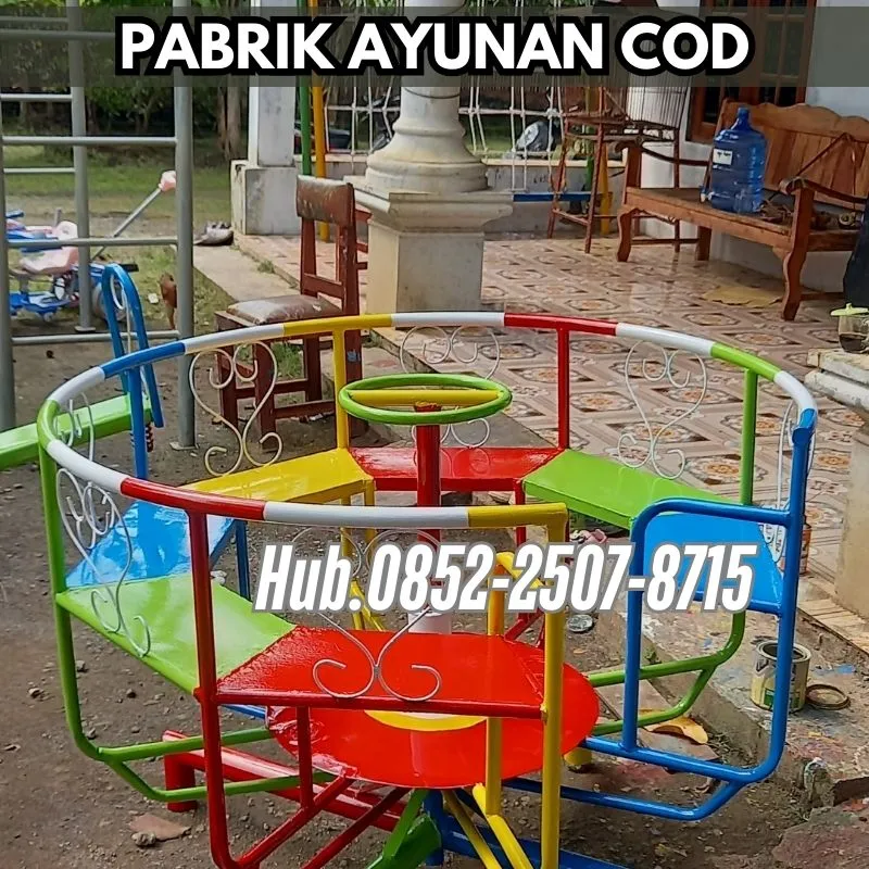 Hub 0852-2507-8715 TERBAIK ! ayunan besi depan rumah Dan mainan outdoor tk Kec Pemalang Pemalang Bayar COD Free Ongkir