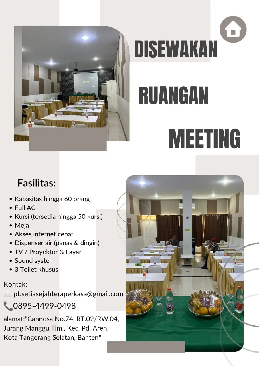 EVENT MEWAH, Sewa Tempat Workshop di Tangerang Selatan