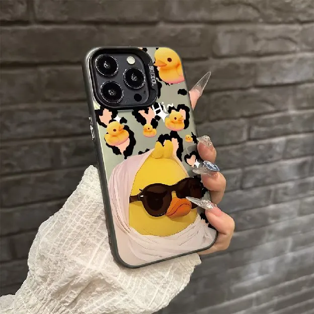 Casing Ponsel Bebek Kuning Kecil Yang Lucu