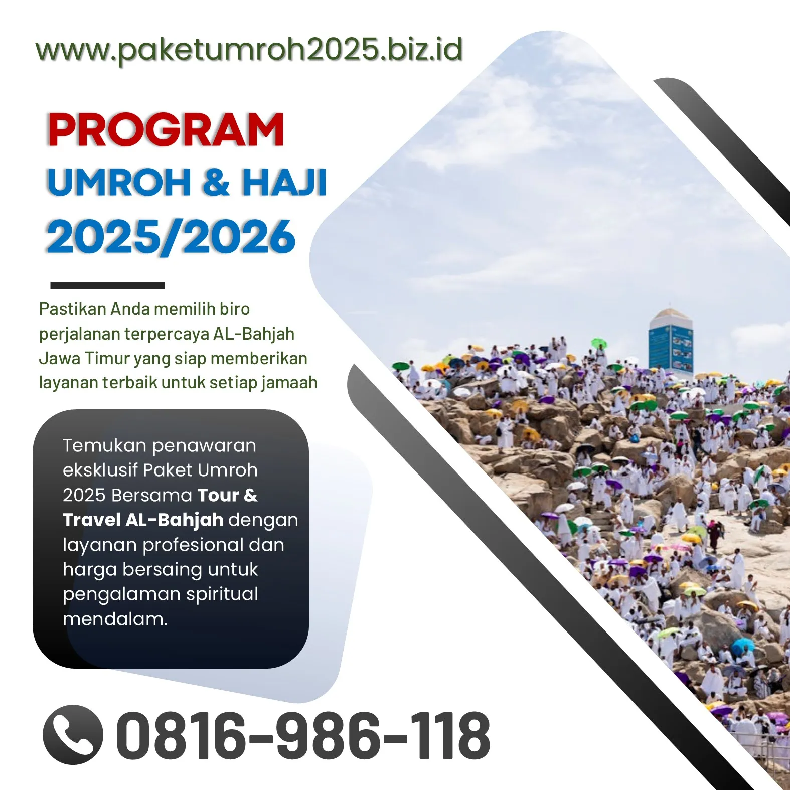 Travel Umroh Akhir Tahun 2025 Kasembon Malang Bersama AL Bahjah