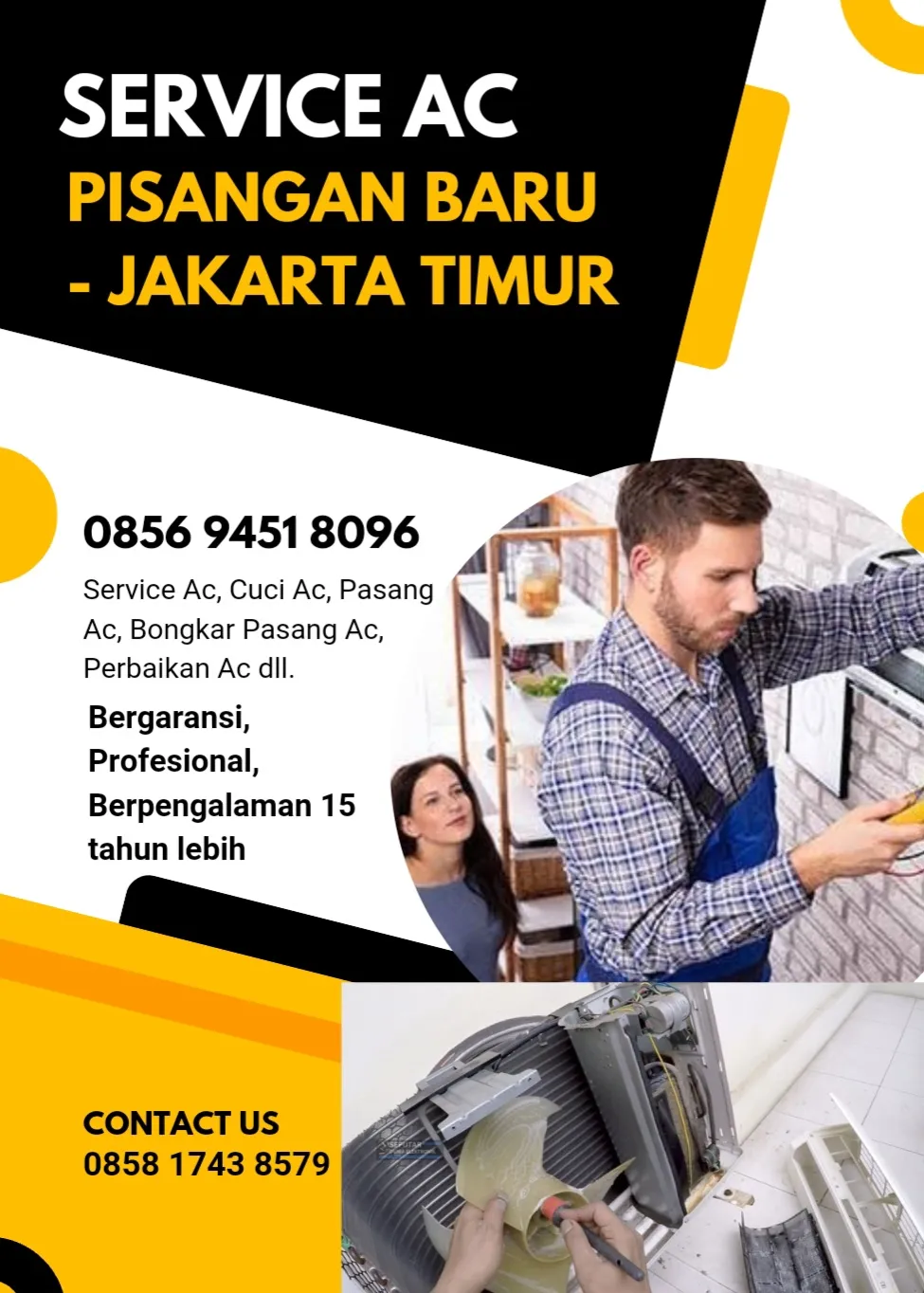 Service Ac Pisangan Baru Matraman Jakarta Timur 0858 1743 8579