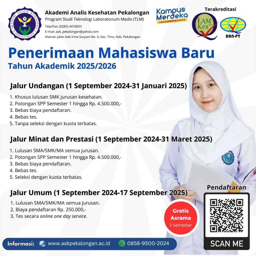 PMB Akademi Analis Kesehatan  Jawa Tengah