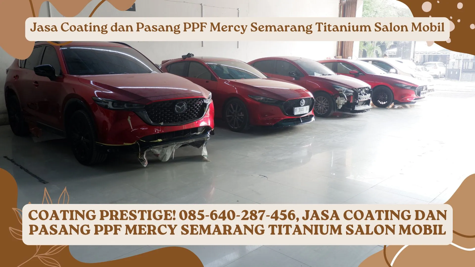 Coating Prestige! Jasa Coating dan Pasang PPF Mercy Semarang Titanium Salon Mobil