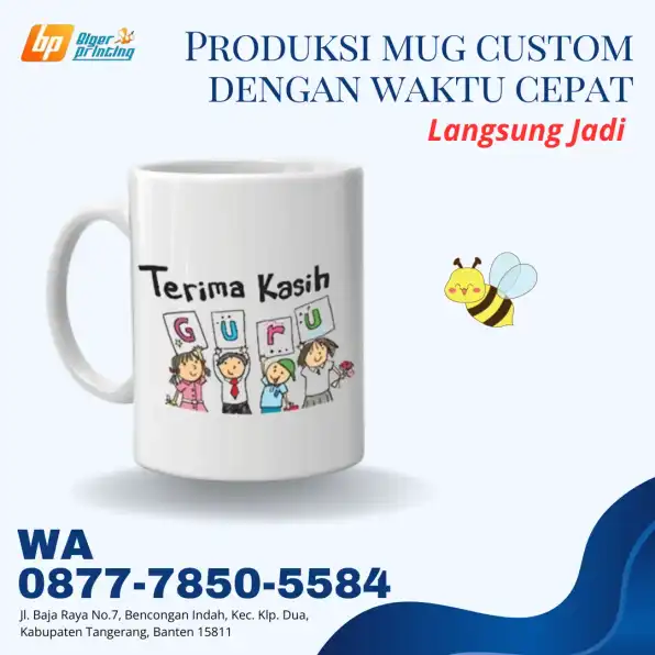 LANGSUNG JADI, Wa./Call 0877-7850-5584, Produksi mug costum dengan waktu cepat,di KARAWACI TANGERANG