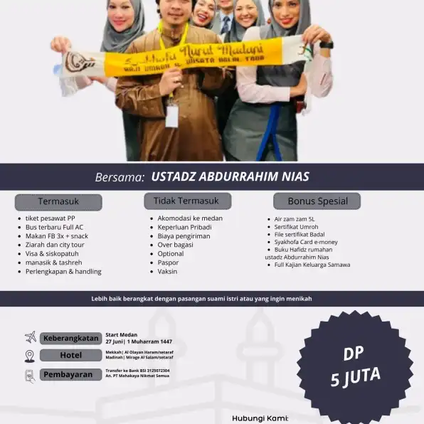 PASTI BERANGKAT, 0821-1993-6937 Biaya Travel Umroh Juni 2025 Sukabumi Makassar Medan SYAKHOFA NURUL MADANI