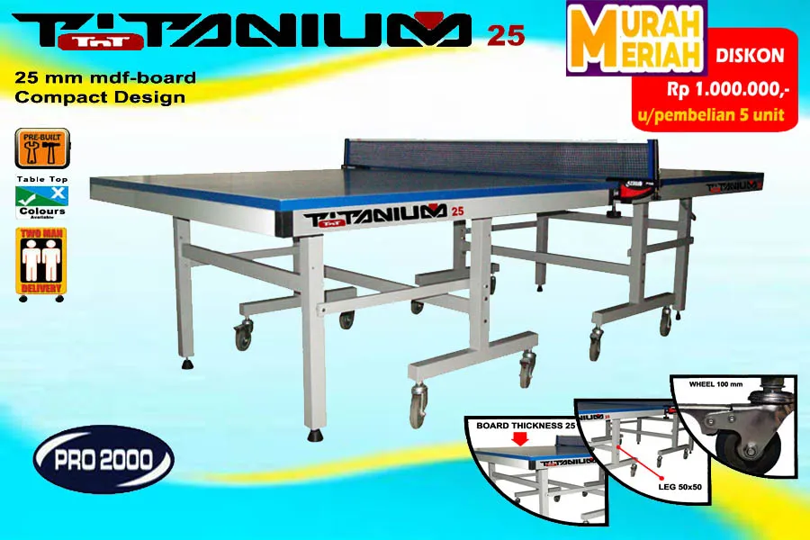tenis meja pingpong merk TITANIUM