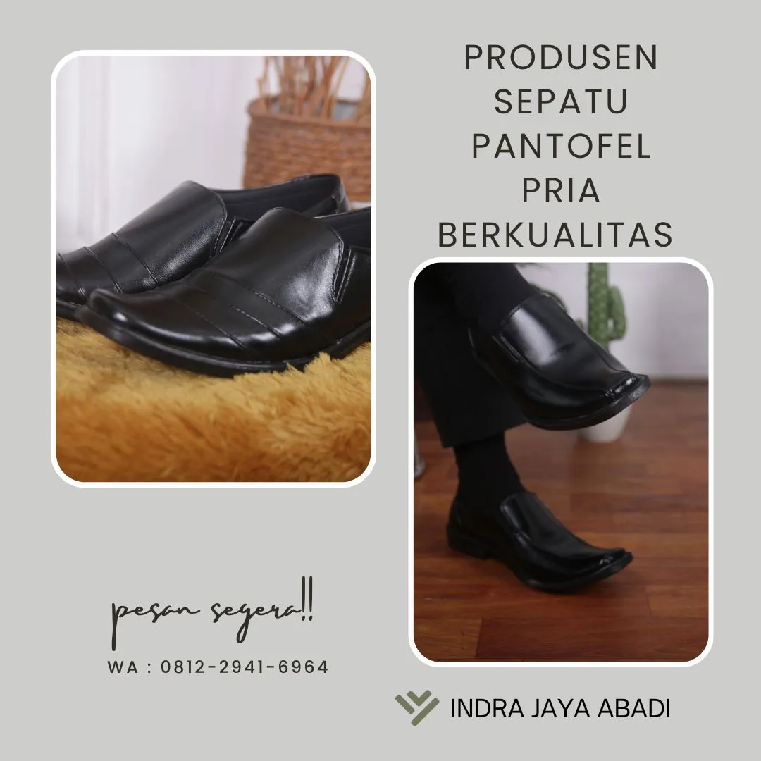 Produksi Sepatu Pantofel Pria Berkualitas Seluma, Bengkulu