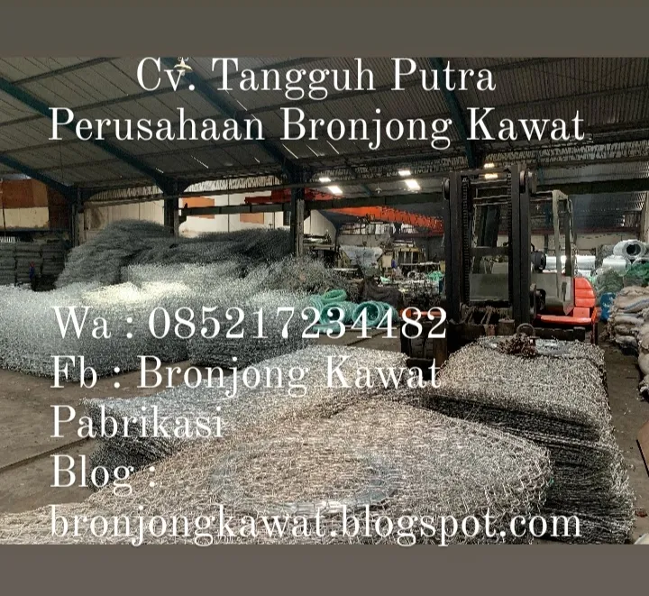 Murah !!! 085217234482, Pabrik Bronjong Kawat SNI di Pujon, Malang