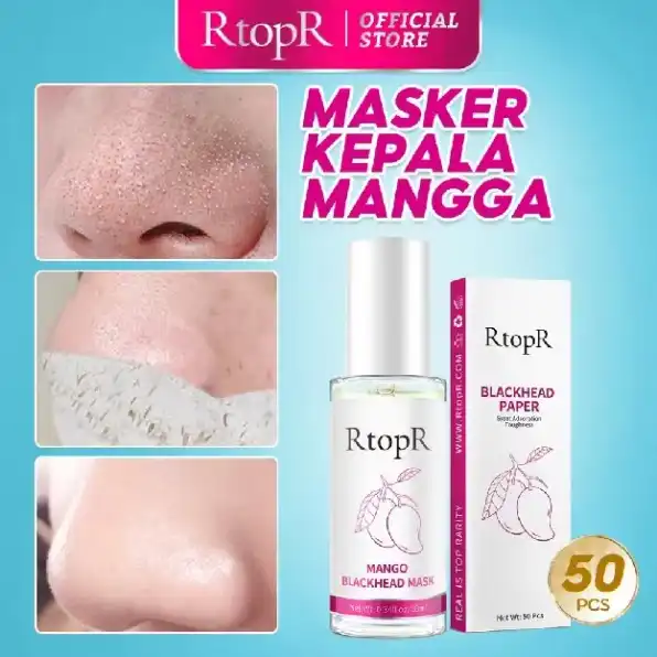 RtopR Mangga Penghilang Komedo Masker Membersihkan Pori-pori Pengobatan Jerawat Serum Peeling Off Ma