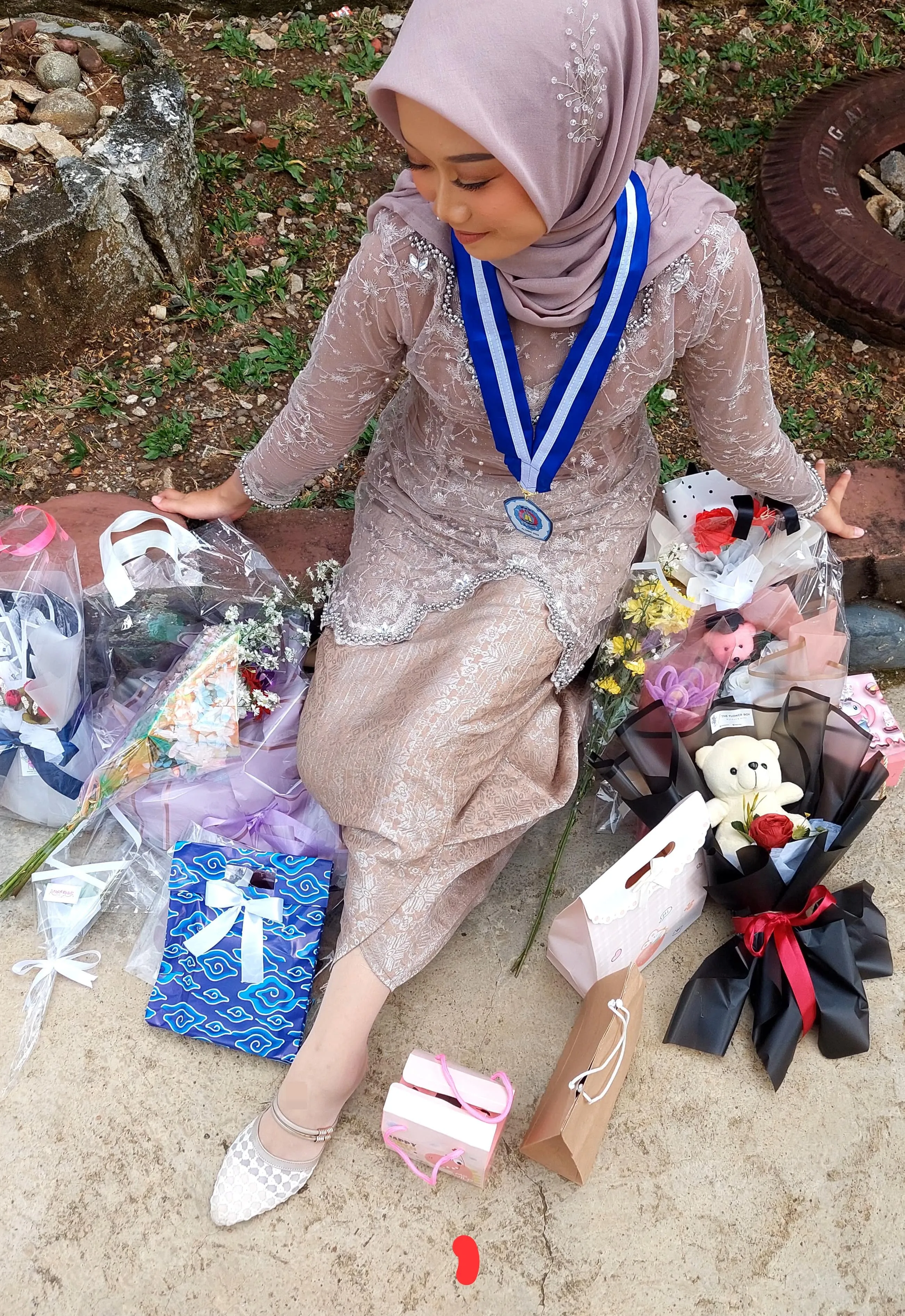 Terbaik, Kebaya Modern Wisuda, Bawahan Kebaya, Perpisahan Sekolah SMA, Dompu, NENG LINA KEBAYA
