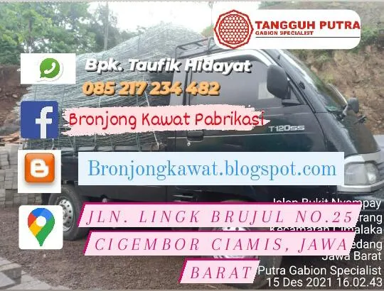 Murah !!! 085217234482, Pabrik Bronjong Kawat SNI di Pujon, Malang