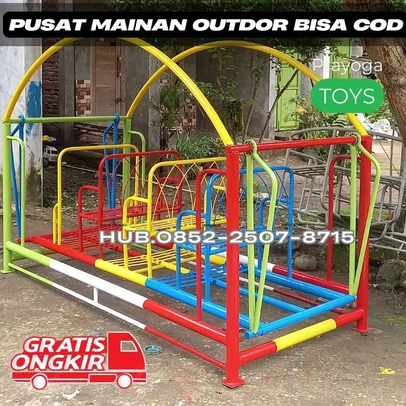 Contoh ayunan besi dewasa Dan Perosotan Custom  Kec Panggul Trenggalek