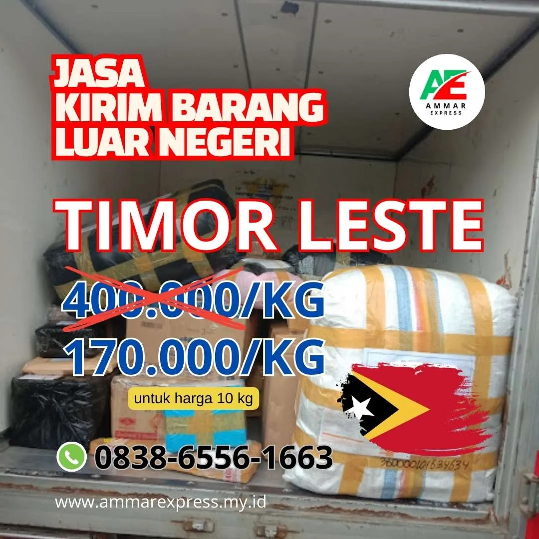 Jasa Kirim Barang ke Timor Leste Cipondoh Kota Tangerang