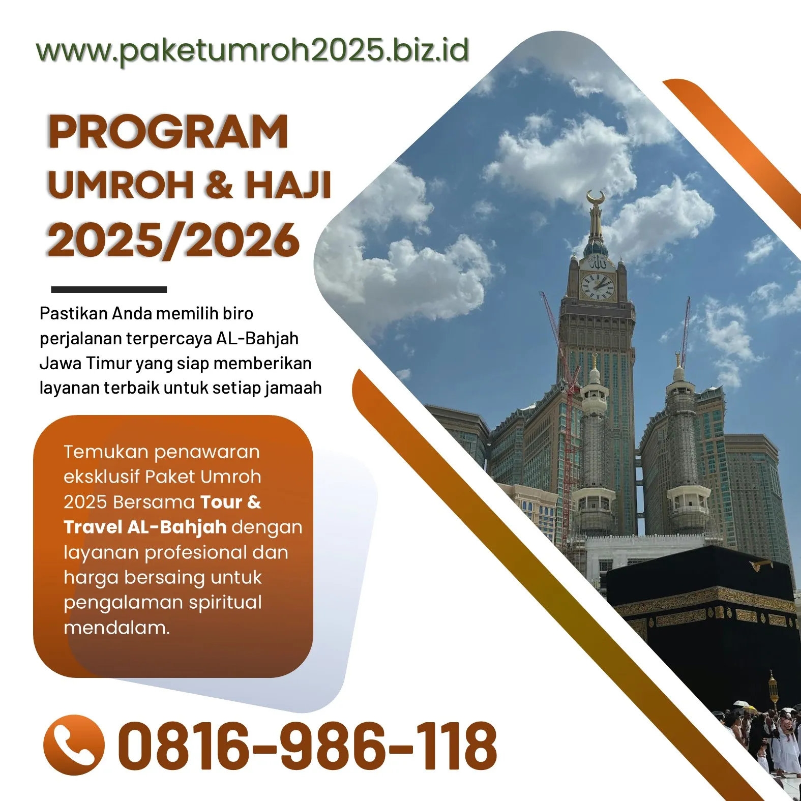 Travel Umroh Akhir Tahun 2025 Lawang Malang Bersama AL Bahjah