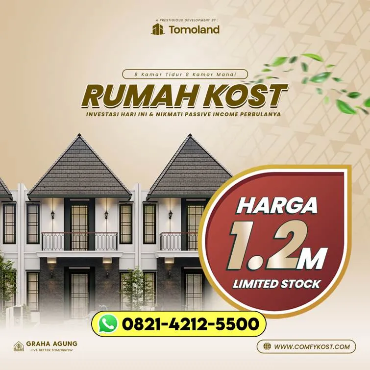 PROMO SPESIAL T821-4212-5500 Harga Rumah Kost Eksklusif Untuk Mahasiswa Jawa Timur Bangkalan COMFY KOST