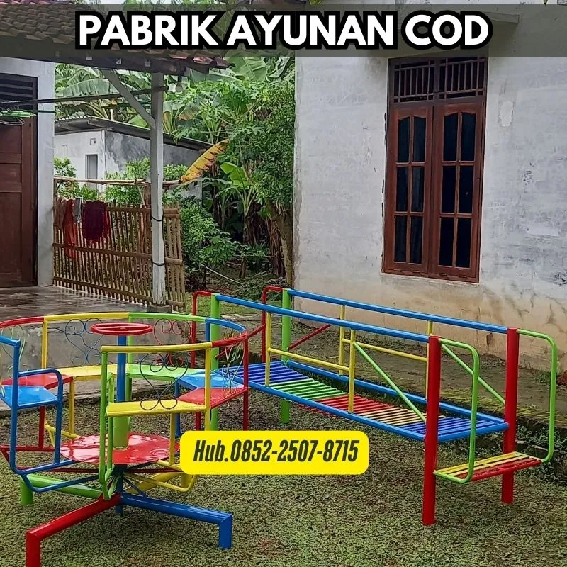 Hub 0852-2507-8715 STOK READY !! ayunan besi hollow Dan produsen playground Kec Cipunagara Subang Bayar COD Free Ongkir