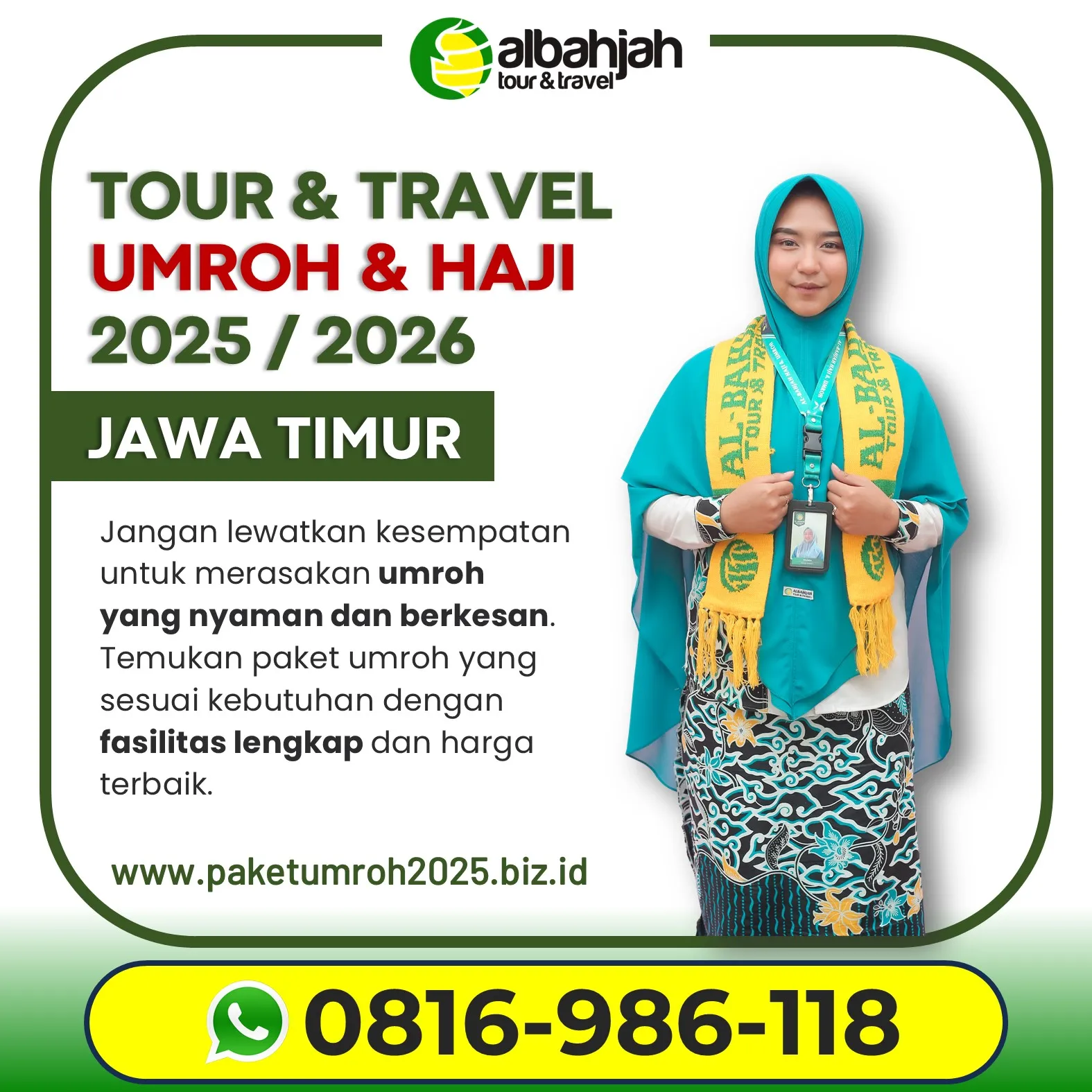 Paket Umroh Akhir Tahun 2025 Singosari Malang AL Bahjah