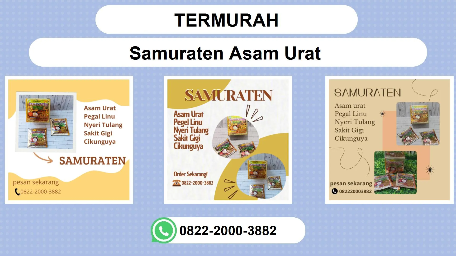 TERMURAH, 0822-2000-3882 DISTRIBUTOR Samuraten Asam urat Timika