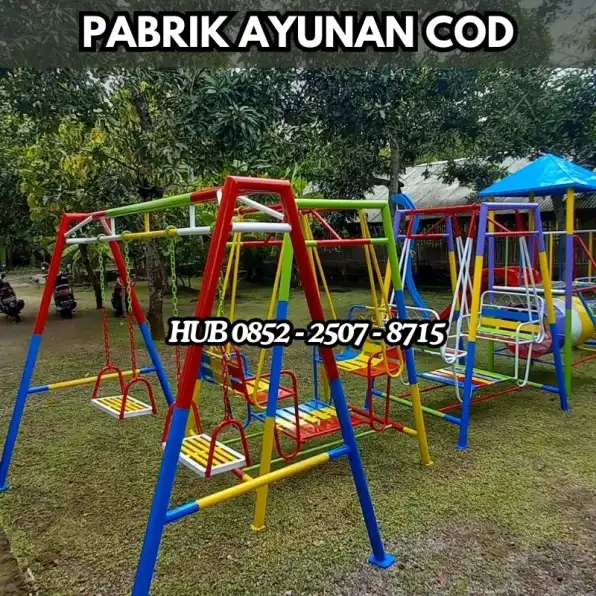 Hub 0852-2507-8715 TERPECAYA !! ayunan besi bulat Dan mainan outdoor untuk tk Kec Kalinyamatan Jepara Bayar COD Free Ongkir