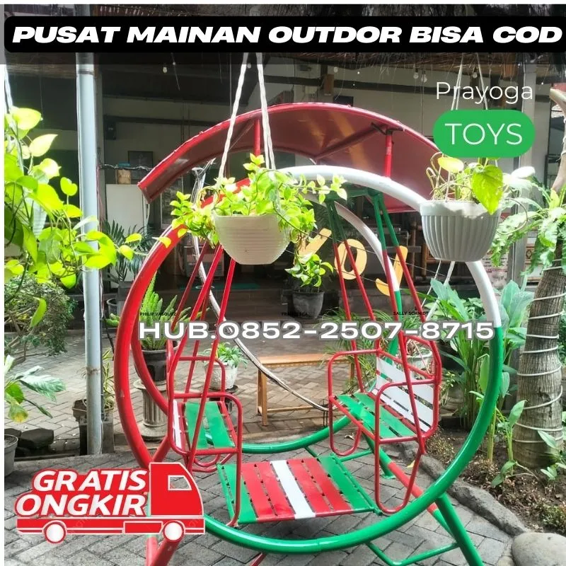 Contoh ayunan besi dewasa Dan Perosotan Custom  Kec Kedunggalar Ngawi