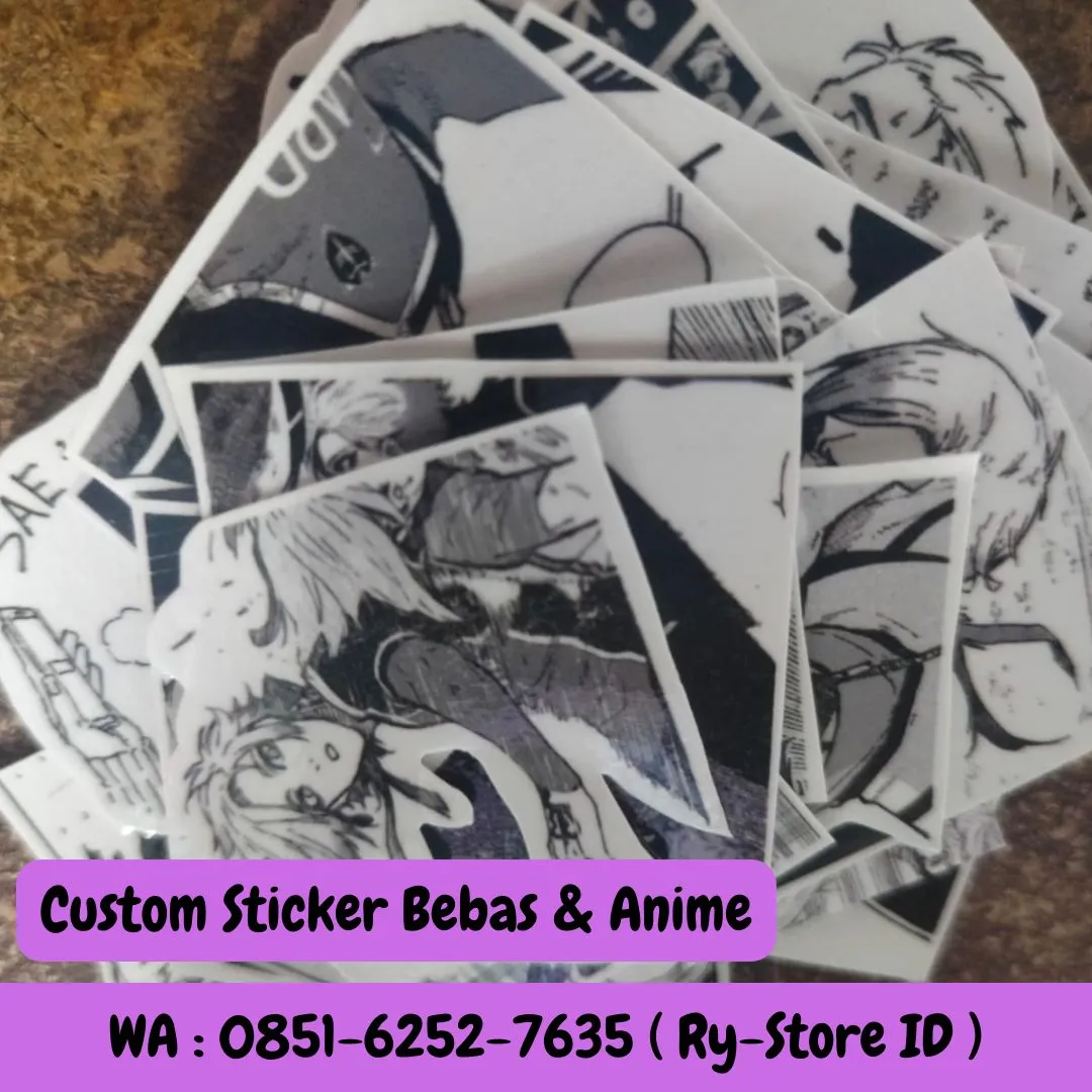 WA 085I-6252-7635 ( Ry-Store ID ), Sticker Anime Custom Kab Ciamis