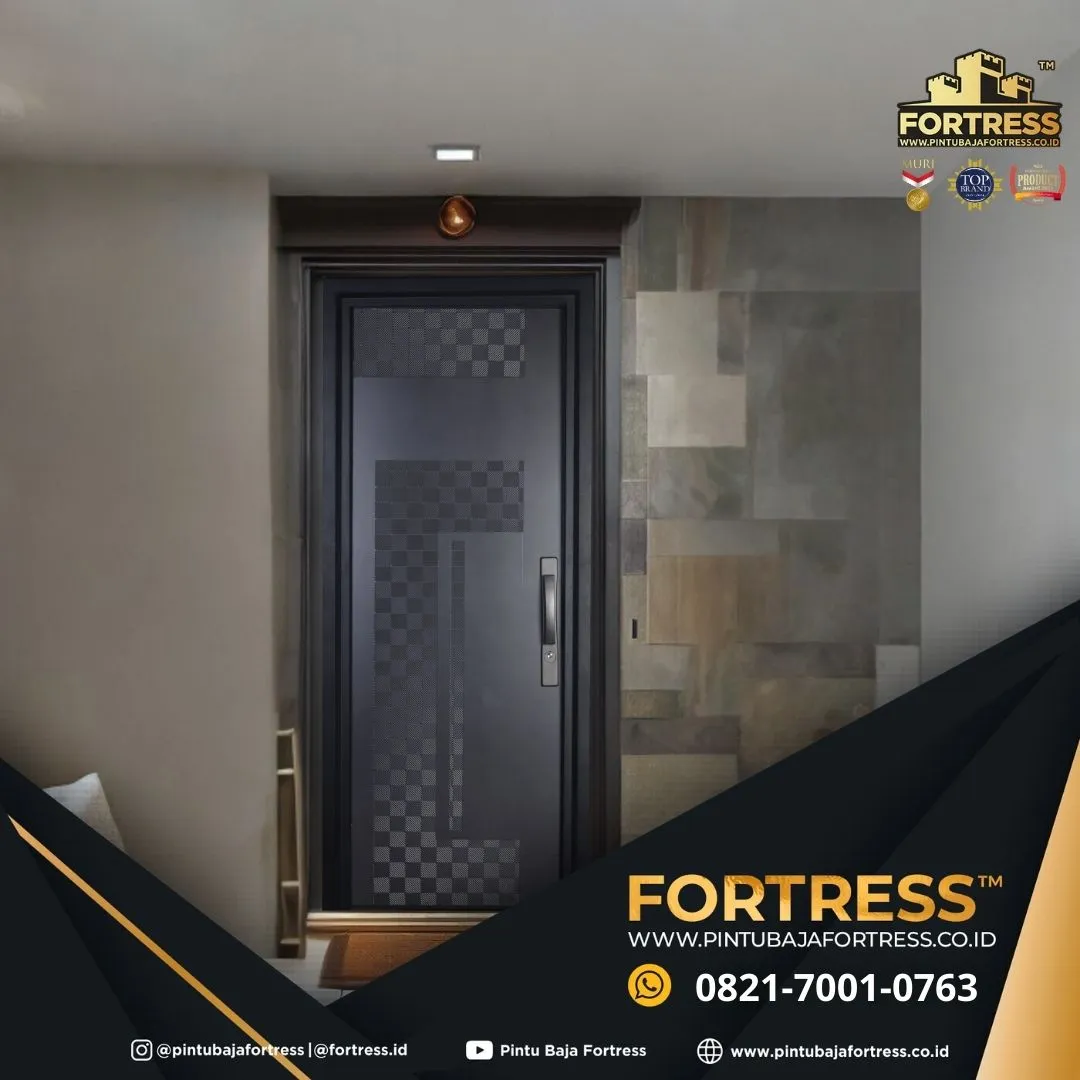 (FORTRESS) Pintu Baja Fortress Black Carbon Di Banjarmasin