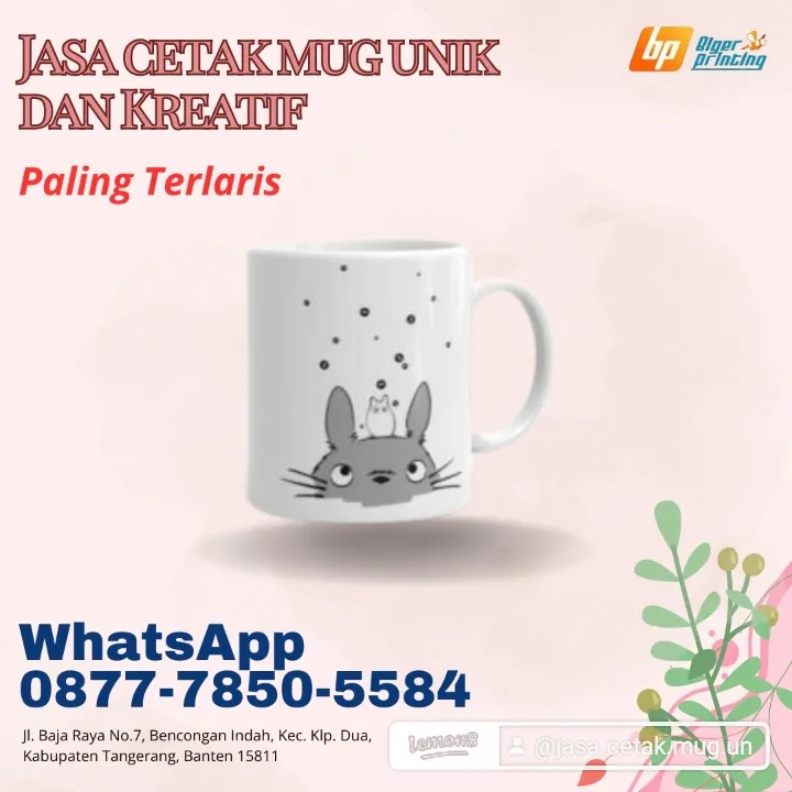 PALING TERLARIS, Wa./Call 0877-7850-5584, Jasa cetak mug unik dan Kreatif