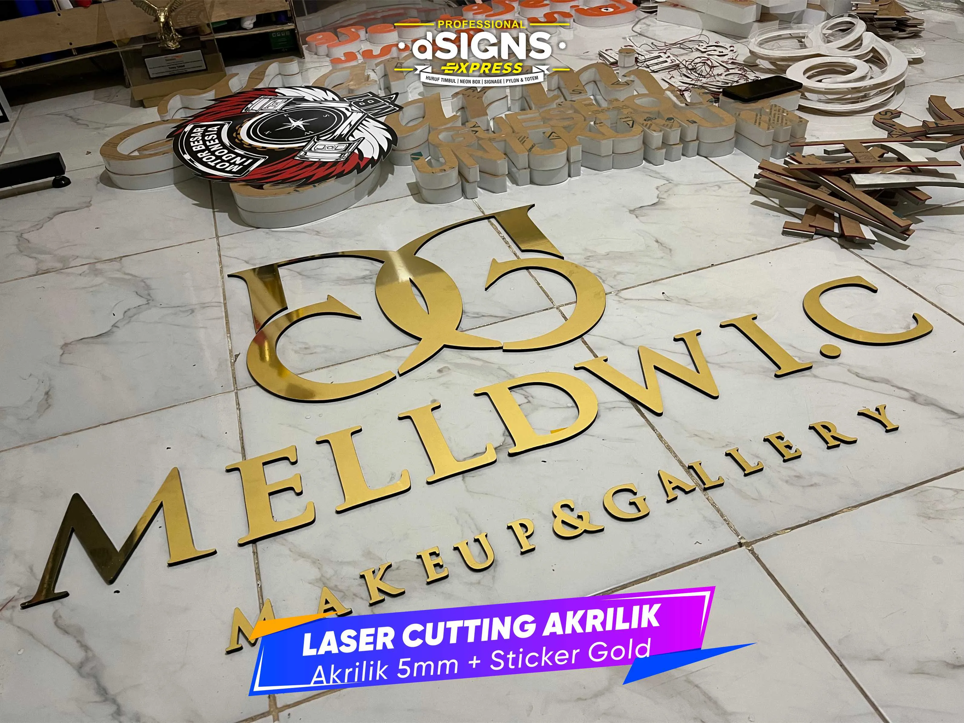 Laser Akrilik Huruf Timbul Wedding Gallery