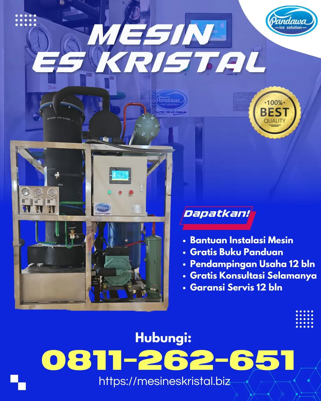 HARGA MESIN PEMBUAT ES BATU KRISTAL SIGI, SULTENG