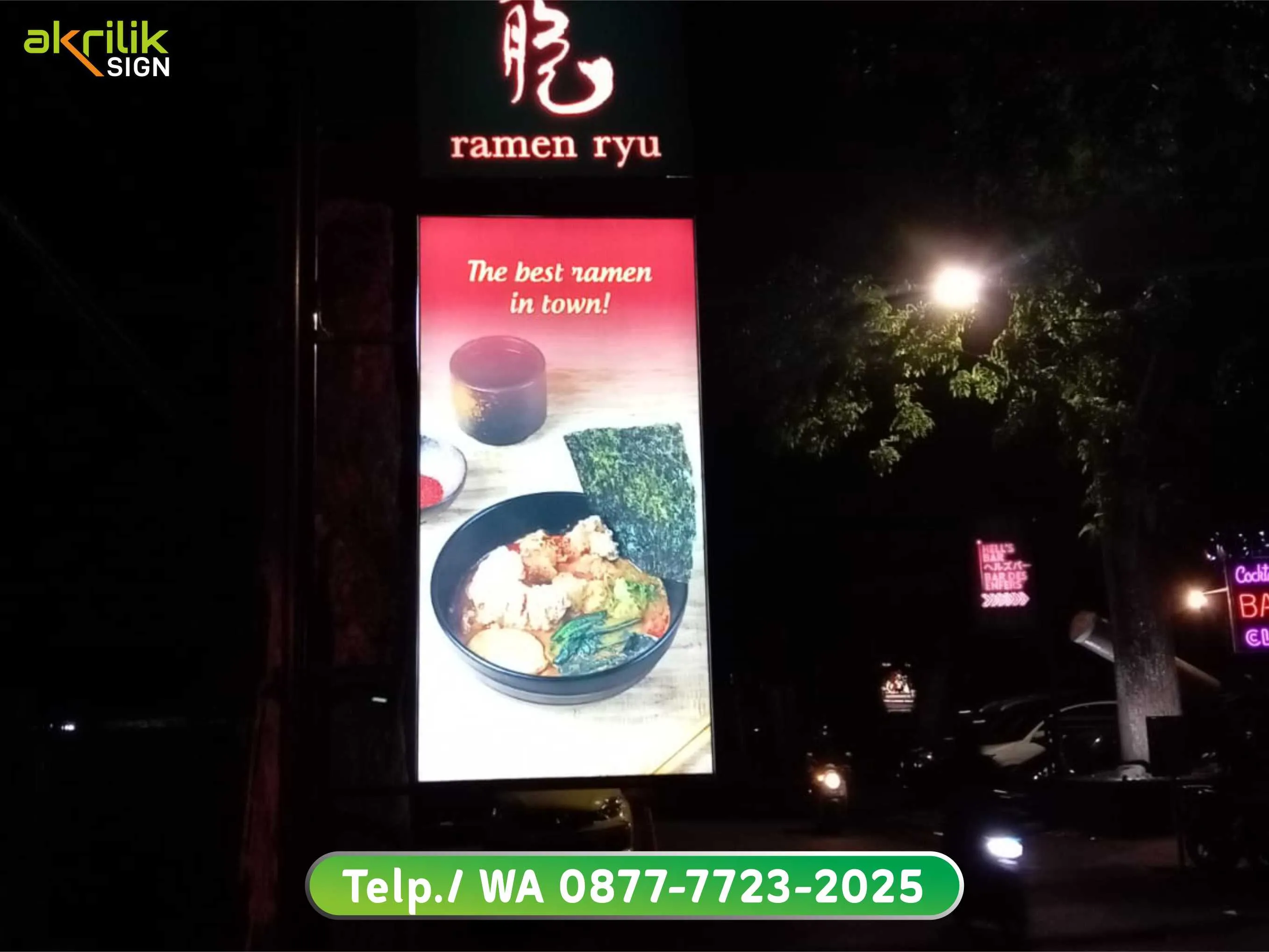 Signboard Neon Box Resto