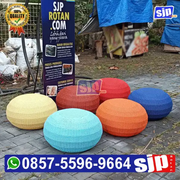 085755969664, jual kursi puff rotan sintetis