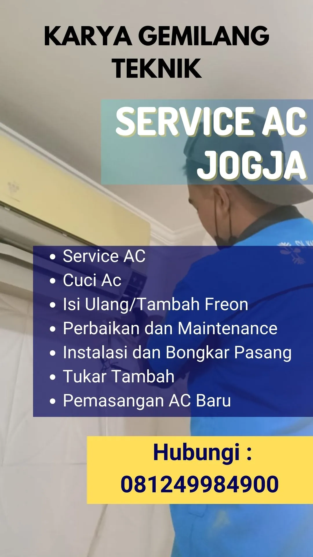 Service AC, Cuci AC, Pasang AC di Ngaglik Sleman