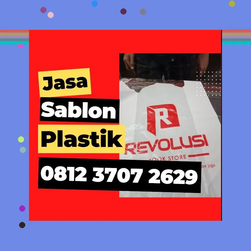 Jasa Sablon Plastik OPP di Gondomanan