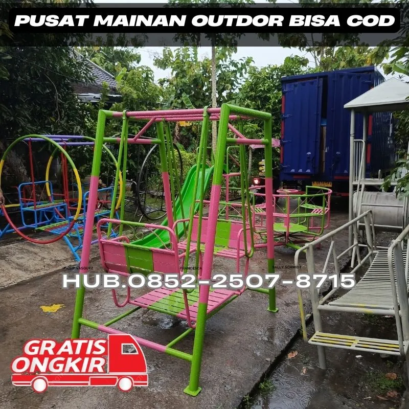 Contoh ayunan besi dewasa Dan Perosotan Custom  Kec Padang Lumajang
