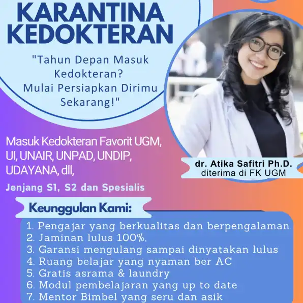 TERJAMIN, 0823-3878-9505 Tarif Bimbel Online Masuk FK Kedokteran UNTAN Pontianak di Jepara Magelang PT PUTRA BANGSA CENDEKIA