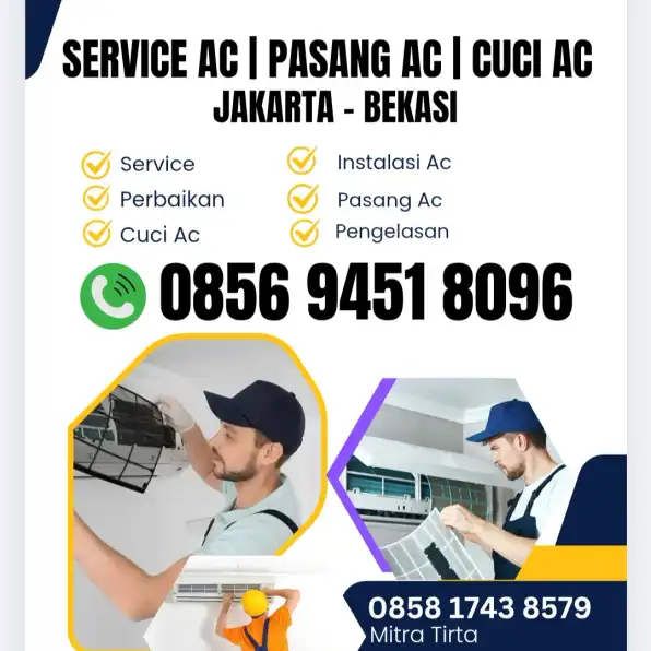 W.A 0856 9451 8096 Service Ac Dan Cuci Ac Malaka Sari Jakarta Timur