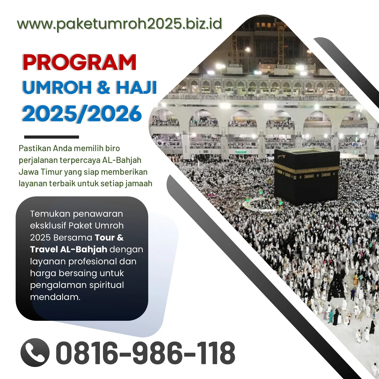 Travel Umroh Akhir Tahun 2025 Karangploso Malang Bersama AL Bahjah