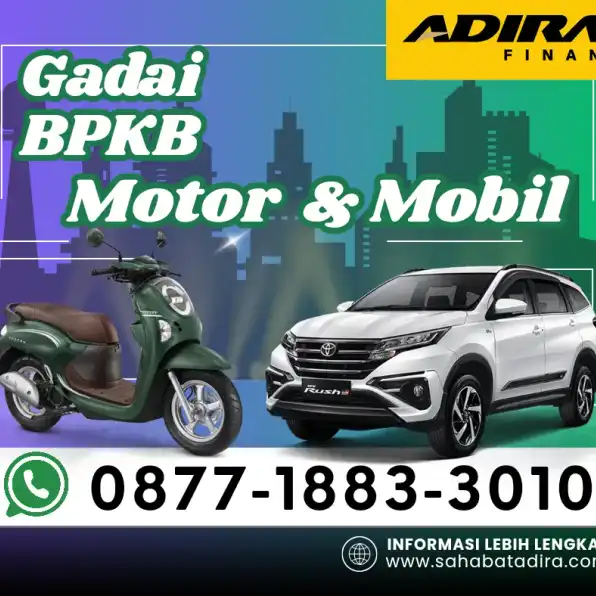 0877-1883-3010, Gadai BPKB Adira Malingping