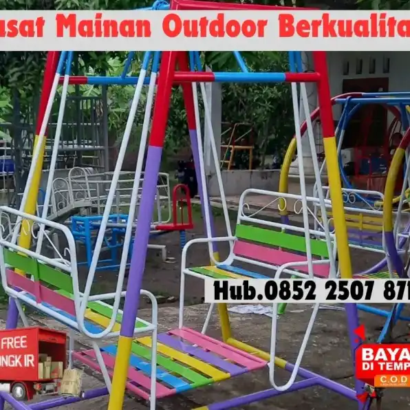 Hub 0852-2507-8715 TERBAIK ! ayunan besi depan rumah Dan mainan outdoor tk Kec Kangkung Kendal Bayar COD Free Ongkir