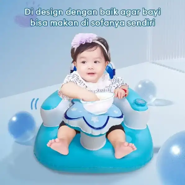 Sofa Bayi Belajar Sofa Tiup Kursi Pompa Bayi Kursi Makan Bayi Belajar Duduk Makan Main Dan Mandi Coc