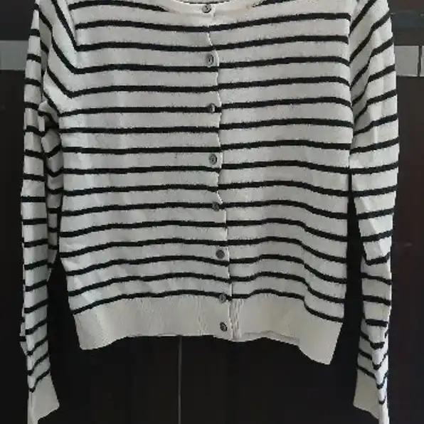 Cardigan crop stripes