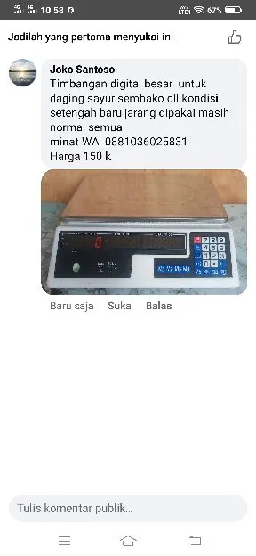 Timbangan digital 40 kg