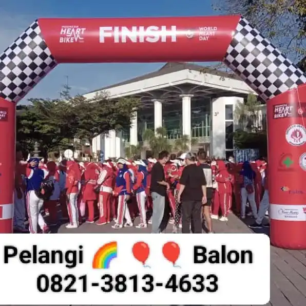 Balon Gate Start Finish Bekasi 0821-3813-4633 Pelangi Balon