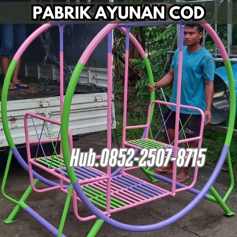 Hub 0852-2507-8715 DISINI SAJA !! ayunan besi minimalis Dan mainan tk Kec Pati Pati Bayar COD Free Ongkir