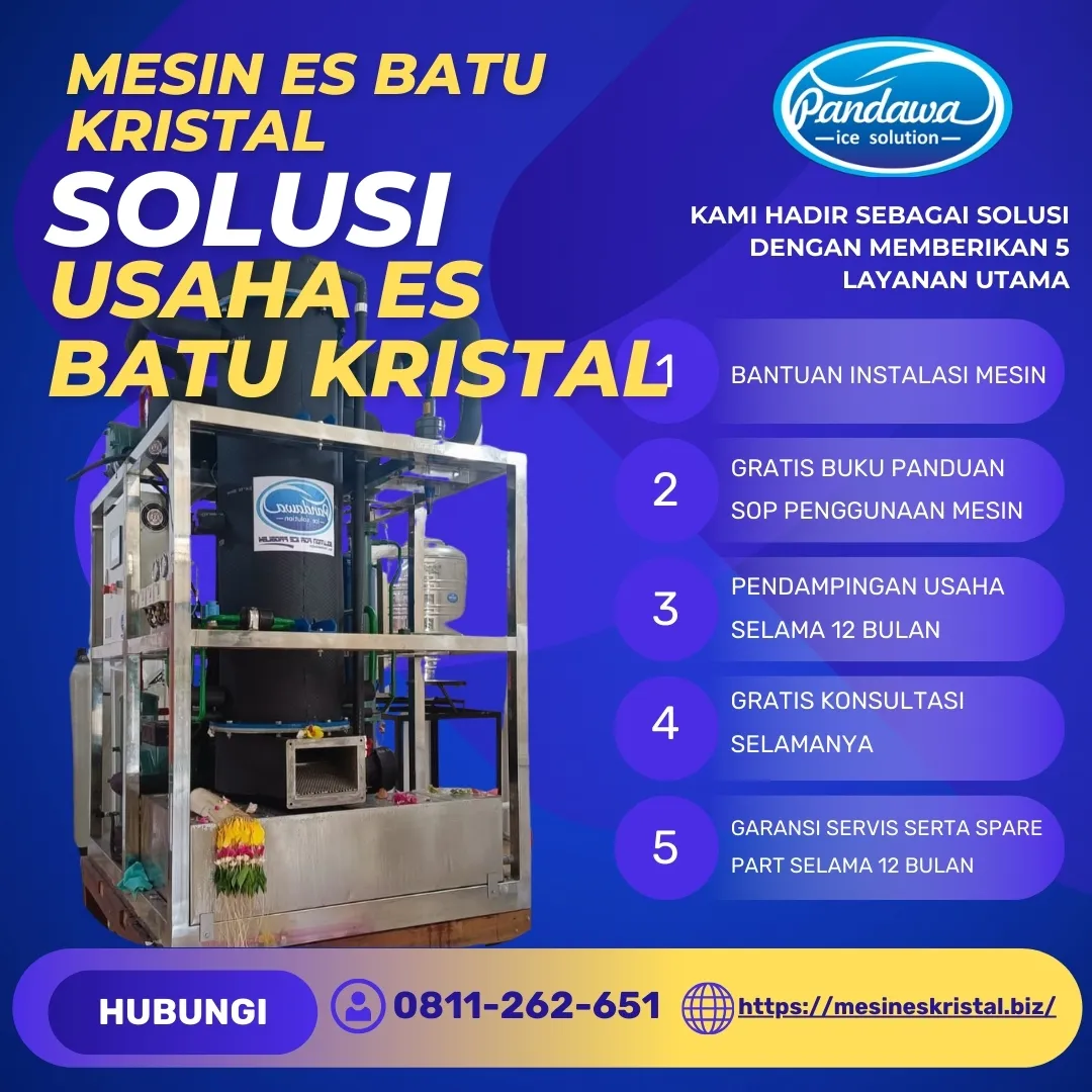 MESIN ES KRISTAL 1 TON, GOWA SULSEL