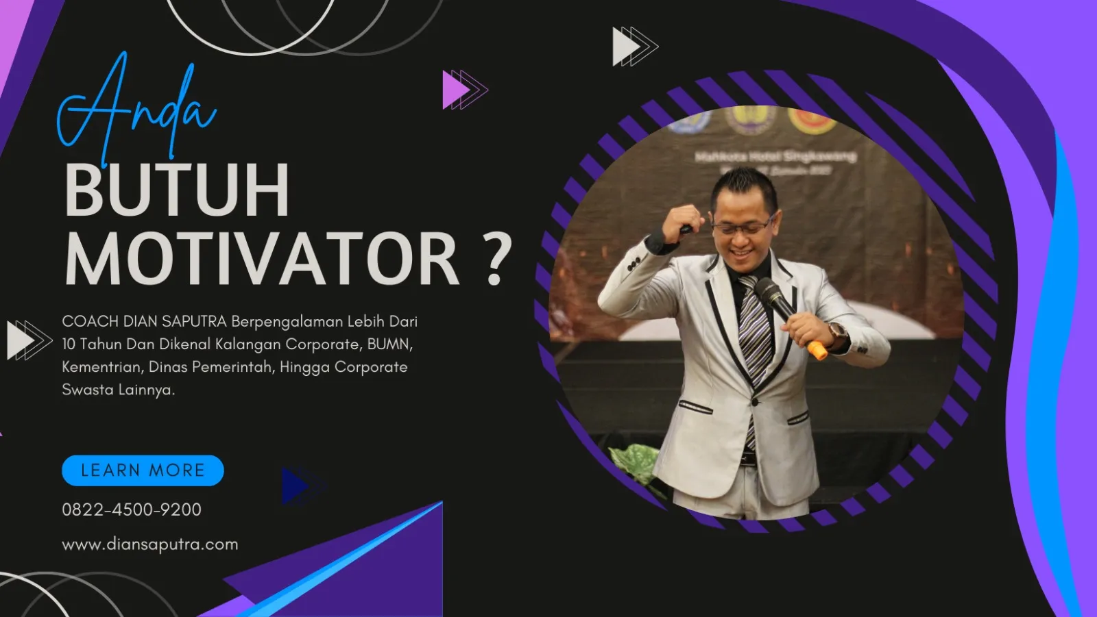 Trainer Motivator Banyuwangi, Terpercaya & Solutif, Dian Saputra